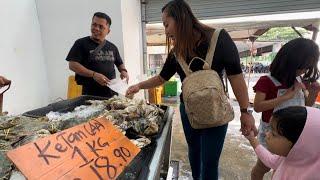 AWAL PAGI BERSIAP KE SEMATAN  BELI LAUK BASAH DI PASAR PCC