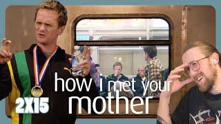 BARNEY IS STUCK - How I Met Your Mother 2X15 - Lucky Penny Reaction