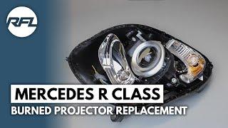 Mercedes R class  burned Hella HID Bi-xenon projector EvoX R projector replacement AFS headlight