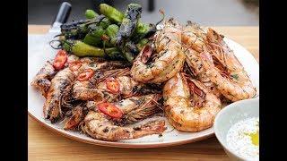 Andrew Zimmern Cooks Grilled Shrimp