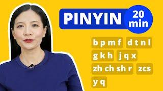 Learn Chinese Alphabet Pinyin 20 minutes  Beginner Chinese Pronunciation Lesson