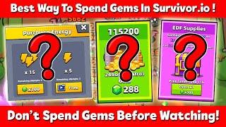 Best Way To Spend Gems In Survivor.io Best Use of Gems