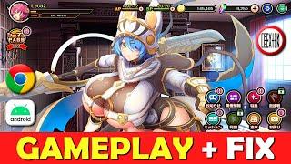 Kyonyu Fantasy Burst JP  Primeros minutos + Fix - Gameplay RPG Acción - AndroidWeb browser