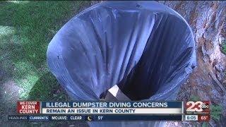Illegal dumpster diving concerns
