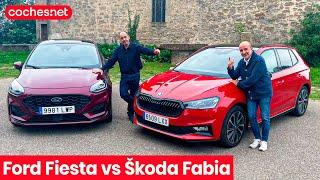 Ford Fiesta vs Skoda Fabia  Comparativa  Test  Review en español  coches.net