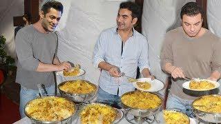 Salman Khan and His Brothers Eating Biryani at EID Party 2019  Favorite Food of Them