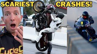 SCARY Drag Bike Crashes Mishaps & Explosions 