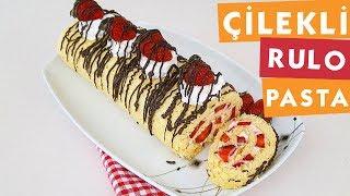 Pratik Nefis Çilekli Rulo Pasta - Pasta Tarifleri - Nefis Yemek Tarifleri