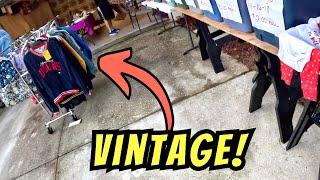 Garage Sale Clothing Rack Was Filled With Vintage