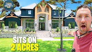 Inside Massive HOUSTON TEXAS Custom Homes on Acreage with Ultra Low Property Taxes