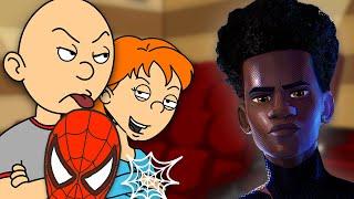 Classic Caillou And Rosie Misbehave At Spider-Man Across the Spider-VerseGrounded