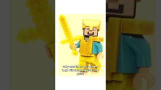 why was there no golden LEGO Minecraft Minifigures? #lego #legosets #minifigures #minecraft