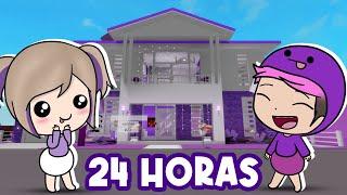 Lynita Bebé Pasó 24 Horas en un Mundo Violeta en Brookhaven Roblox