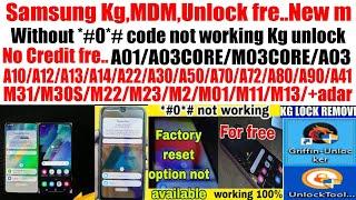 all Samsung without*#0*# kg unlockSamsung spd MDM unlock fre..Samsung a03core kg unlock griffin un