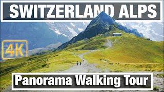 4K City Walks Mannlichen Switzerland Mountains  - Virtual Walk Walking Treadmill Video