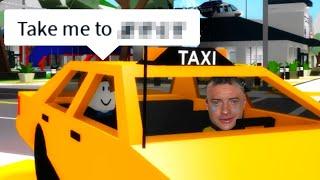 ROBLOX Brookhaven RP - FUNNY MOMENTS TAXI