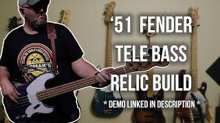 51 Tele bass build  DIY  bass guitar  demo linked to hear it in action