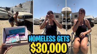 Millionaire blessed homeless lady who cant even meet her grand kids