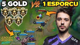 İMKANSIZ WILD RIFT 1 ESPORCU vs 5 GOLD. WILD RIFTTE BUNU DAHA ÖNCE KİMSE DENEMEDİ GAME.TV