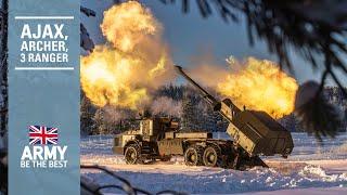 Snow Soldiers Ajax Archer and 3 Ranger  British Army