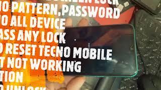 tecno hard reset  Tecno Spark Go Hard Reset  pattern unlock without pc  Tecno screen lock remove