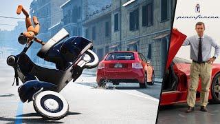 Andrea Pininfarinas Scooter Crash - BeamNG Drive