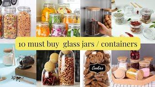 10 best Amazon glass spice jar set 2023 amazon glass container set for kitchen #amazoncontainers