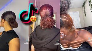 natural hairstyles  black tiktok 