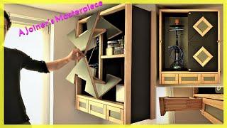 Joiners Masterpiece Unique Kinetic Folding Door Wooden Drawer Slides Secret Storage