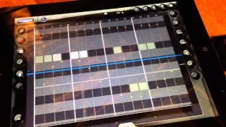 Waldorf Rocket Synth being powered by Genome MIDI Sequencer on my iPad