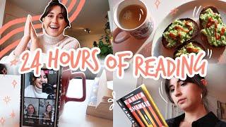 24 hour Basically Readathon vlog   a full day of reading