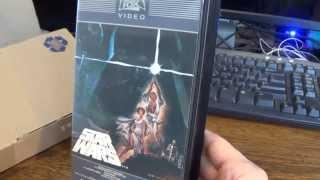Star Wars A New Hope First Release 1982 VHS Unboxing
