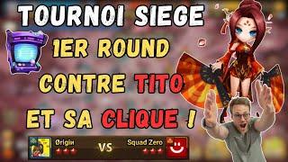 TOURNOI SIEGE  1er match contre Titogoflette et Squad Zero  SUMMONERS WAR