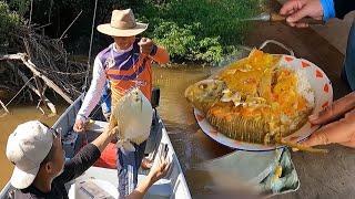 Pesca y cocina por primer vez de palometas de dos kilos en el rio Cravo