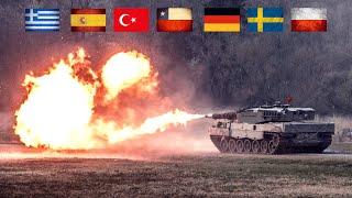 Top 10 Countries With The Best Leopard 2 Tanks Inventory 2023