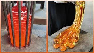 Amazing Glass Blowing By Professional Craftsman  Very Satisfying Video.