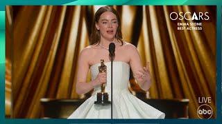 Emma Stone Wins Best Actress for Poor Things  96th Oscars 2024