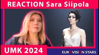 REACTION Sara Siipola  Paskana  Reaction on  UMK 2024   Finland Eurovision 2024