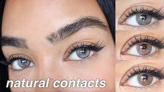 The BEST Affordable Natural Contact Lenses 5 NEW Shades From JUST4KIRA  For Dark Brown Eyes