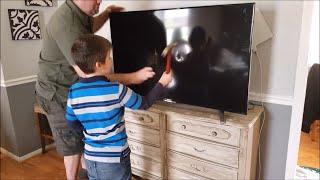 kid Smashes Dads NEW 50-Inch TV - FULL VIDEO