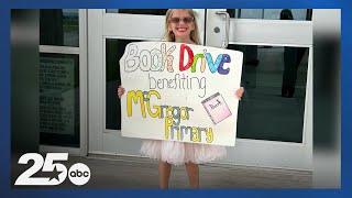 McGregor ISD student spends summer donating hundreds of books to her primary school