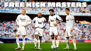 LEGENDARY REAL MADRID FREE-KICKS  Cristiano Ronaldo Beckham Roberto Carlos & Figo