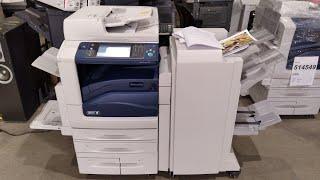 Xerox WorkCentre 7855 Demonstration  Demo With Booklet Maker Finisher