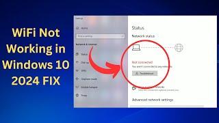 2024 FIX - WiFi is Not Working In Windows 10 LaptopWiFi Option Is Not Showing On Windows 10 Laptop