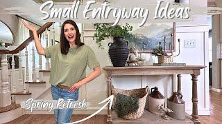 SPRING ENTRYWAY DECOR IDEAS  SPRING DECORATE WITH ME