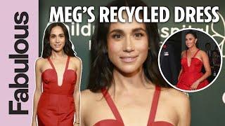 Meghan Markle rewore Caroline Herrera dress for red carpet appearance without Prince Harry