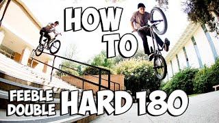 КАК СДЕЛАТЬ ФИБЛ ХАРД 180 и ДАБЛ ПЕГ ХАРД 180 на BMX  HOW TO FEEBLE and DOUBLE PEG HARD 180 on BMX