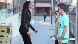 Kissing Prank 2015 Belly Button Poke