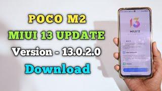 POCO M2 MIUI 13 UPDATE Version - 13.0.2.0 Download 
