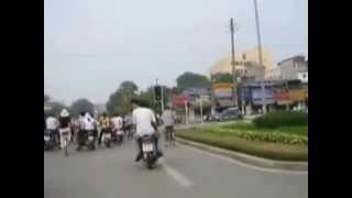 Cycling in Hanoi Vietnam 2004